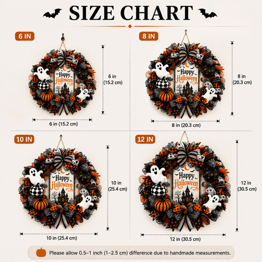 Personalized Halloween Wreath Front Door Decor