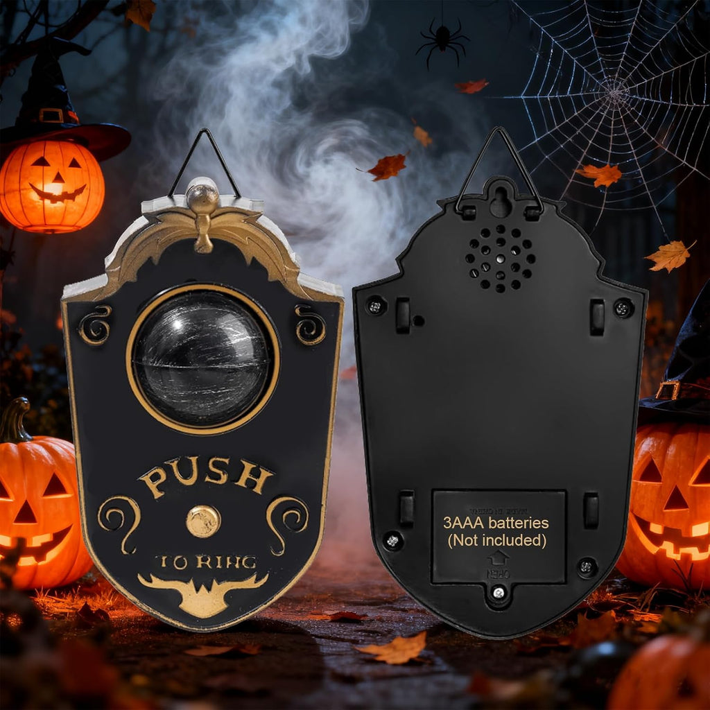 Halloween Decoration,Halloween Doorbell, One Eyed Doorbell with Spooky Sounds,Props for Haunted House Party Decor