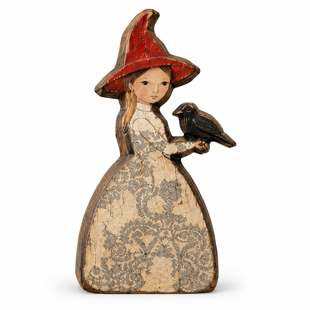 Vintage Halloween Character Wooden Tabletop Decor