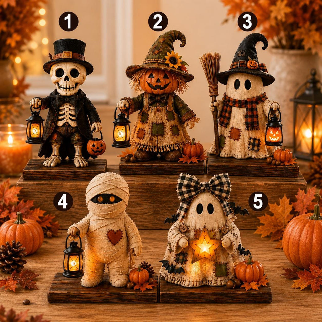 Spooky Figurine Halloween Sign
